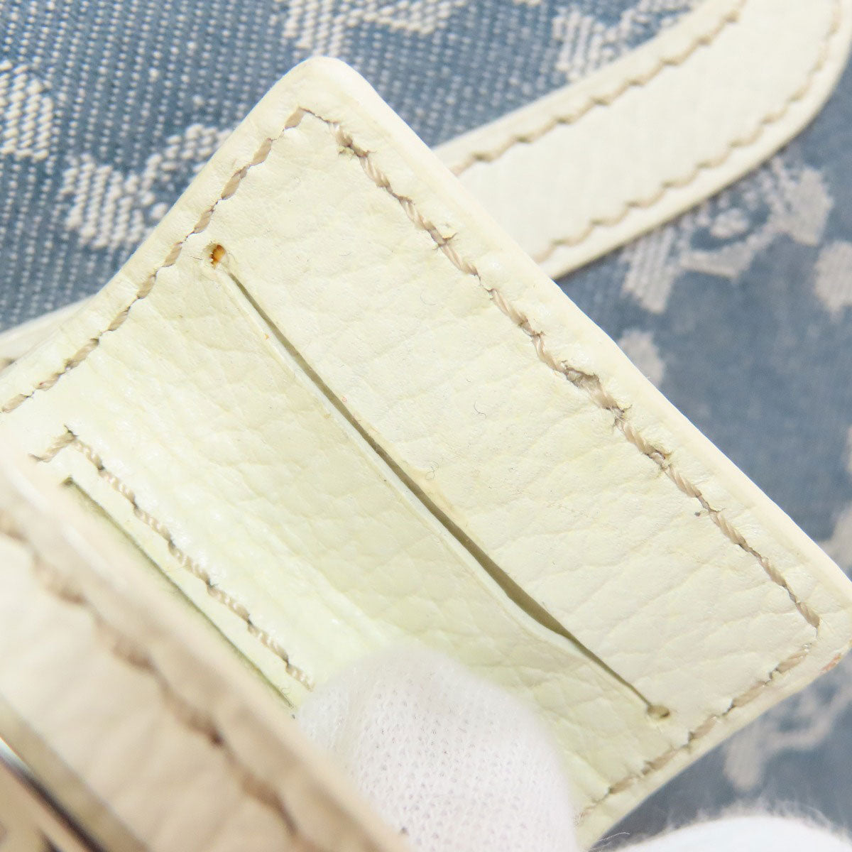 CELINE Handbag canvas blue Boogie bag