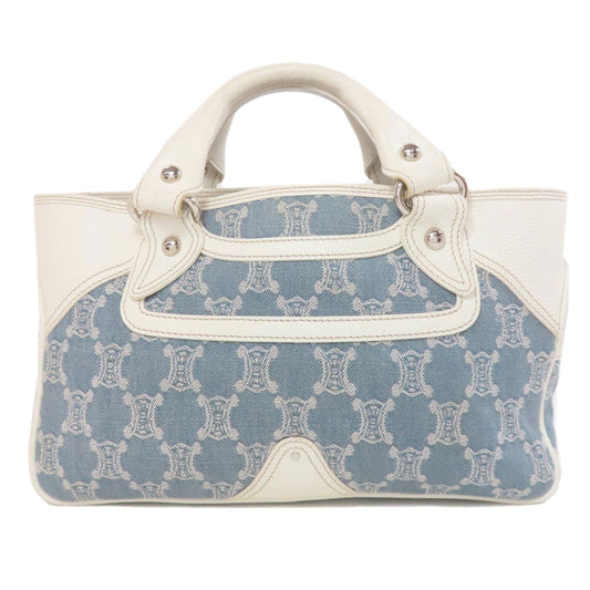 CELINE Handbag canvas blue Boogie bag