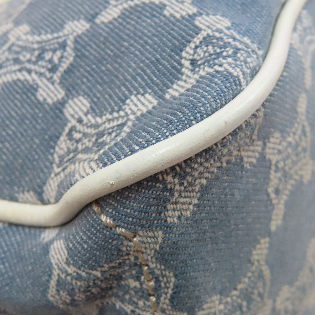 CELINE Handbag canvas blue Boogie bag