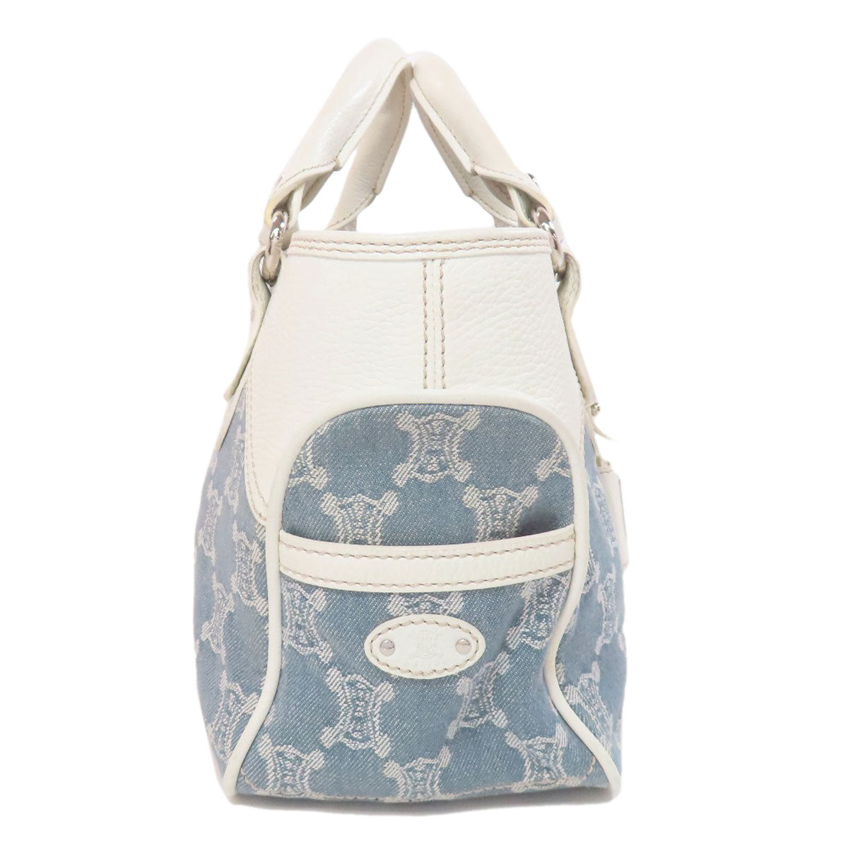CELINE Handbag canvas blue Boogie bag