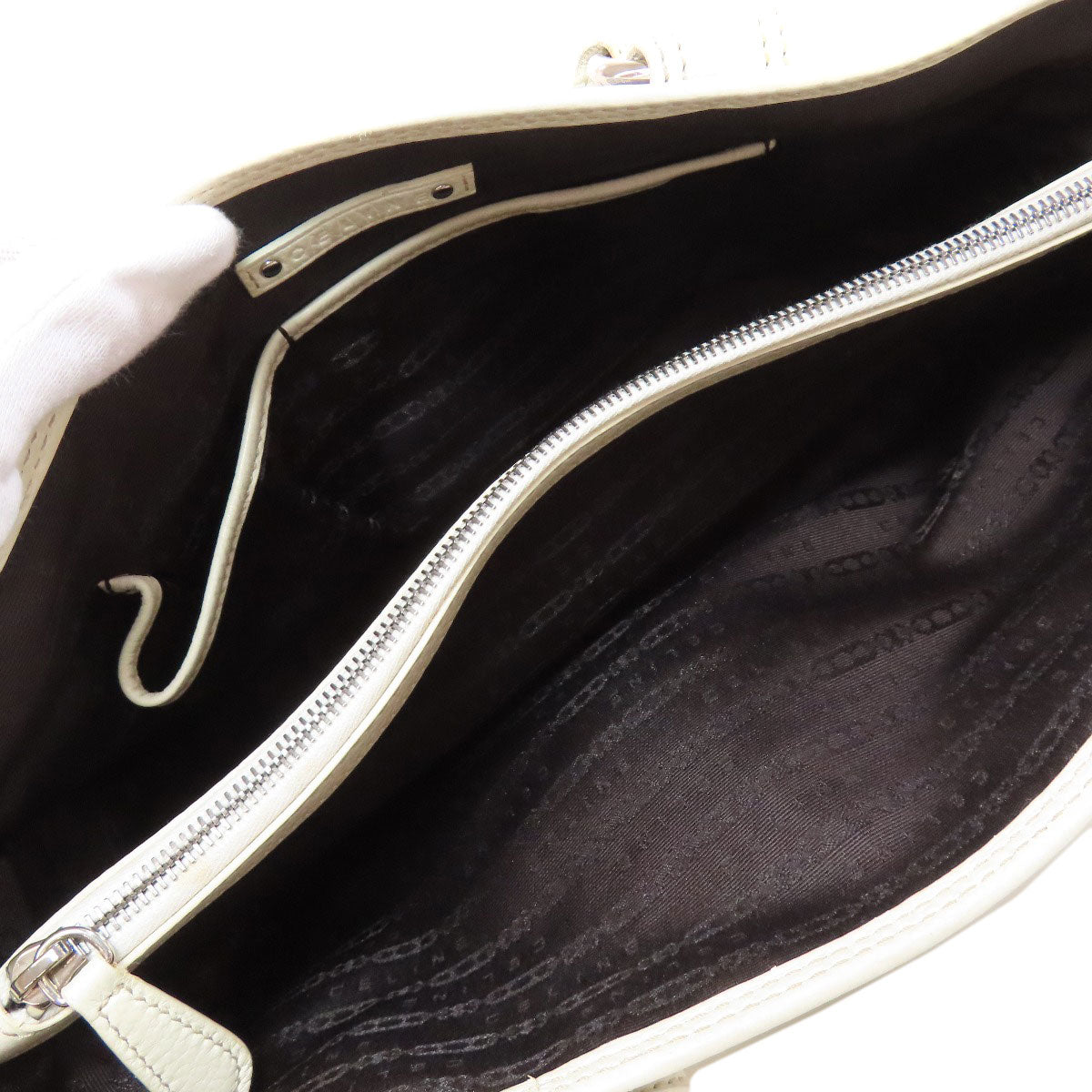 CELINE Handbag canvas blue Boogie bag