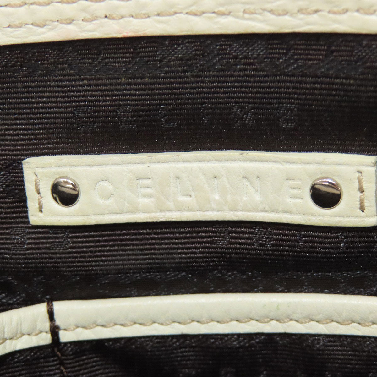 CELINE Handbag canvas blue Boogie bag