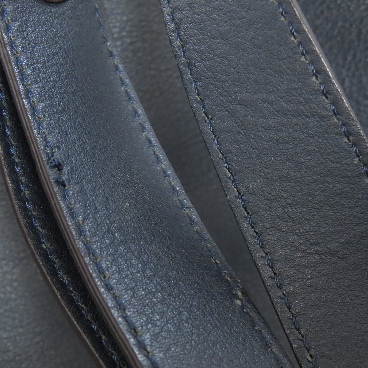 FENDI Handbag Calfskin Navy By the way 2WAY