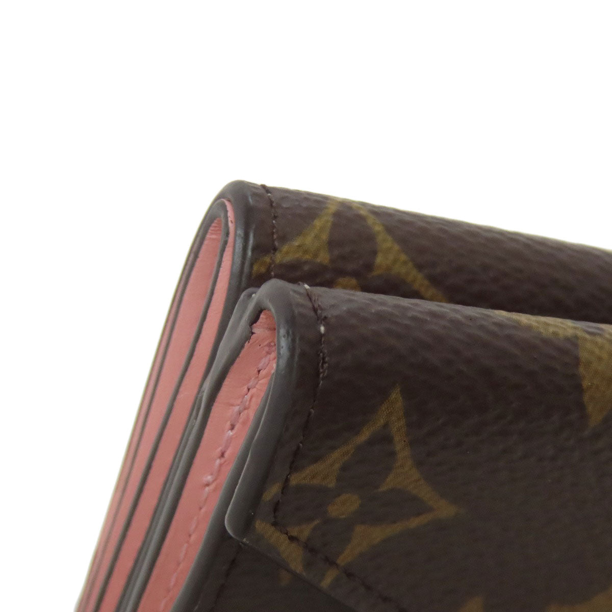 LOUIS VUITTON Bifold Wallet M81665 Monogram canvas Brown Portefeuille Celeste Women Used Authentic
