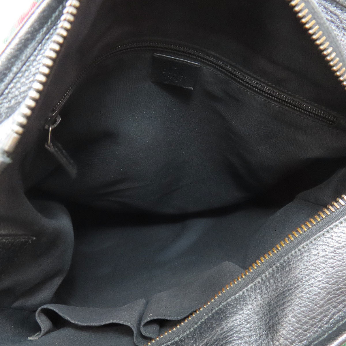 GUCCI Tote Bag 256099 canvas black GG canvas sherry line Women Used Authentic
