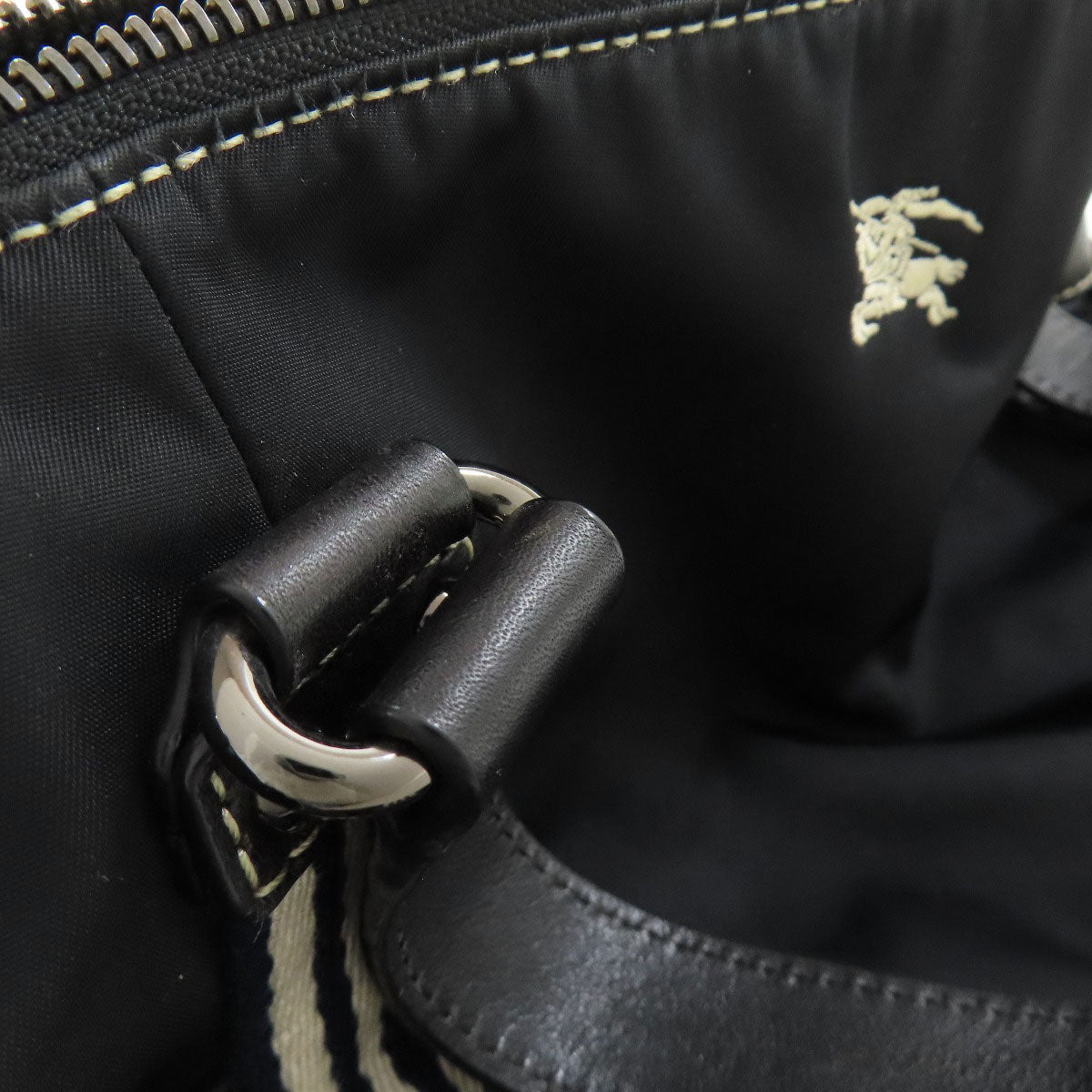 BURBERRY Tote Bag Nylon black logo