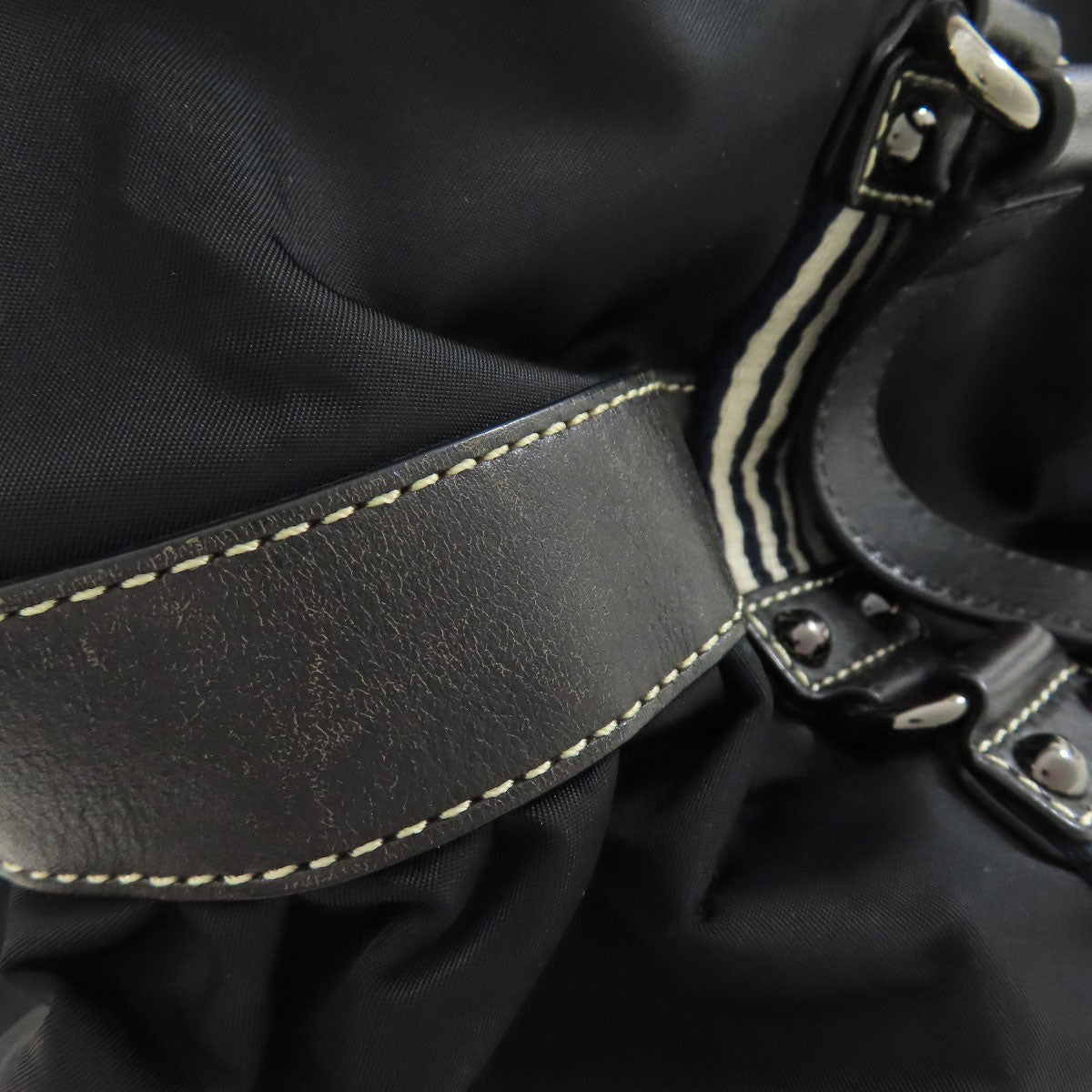 BURBERRY Tote Bag Nylon black logo