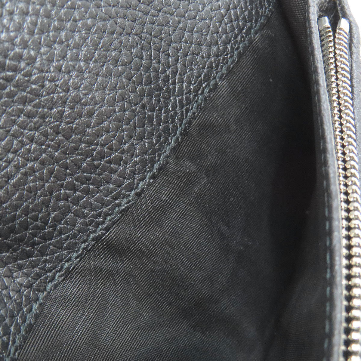 GUCCI Long Wallet Purse 795296 leather black logo mens Used Authentic