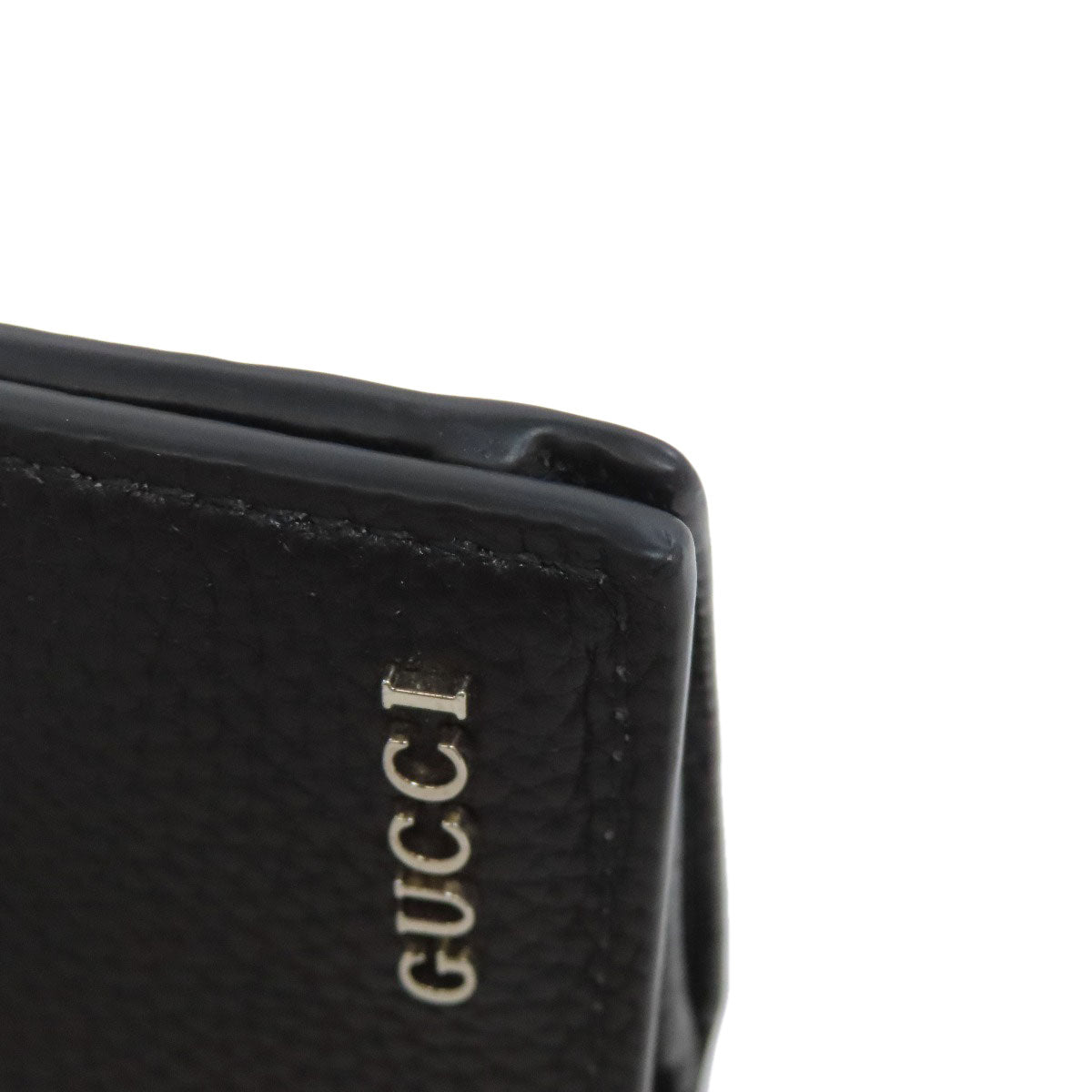 GUCCI Long Wallet Purse 795296 leather black logo mens Used Authentic