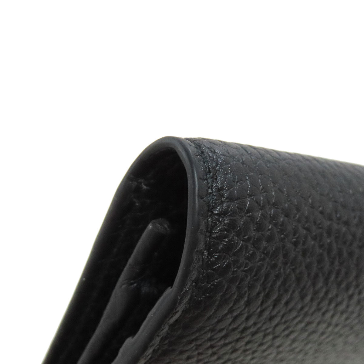 GUCCI Long Wallet Purse 795296 leather black logo mens Used Authentic