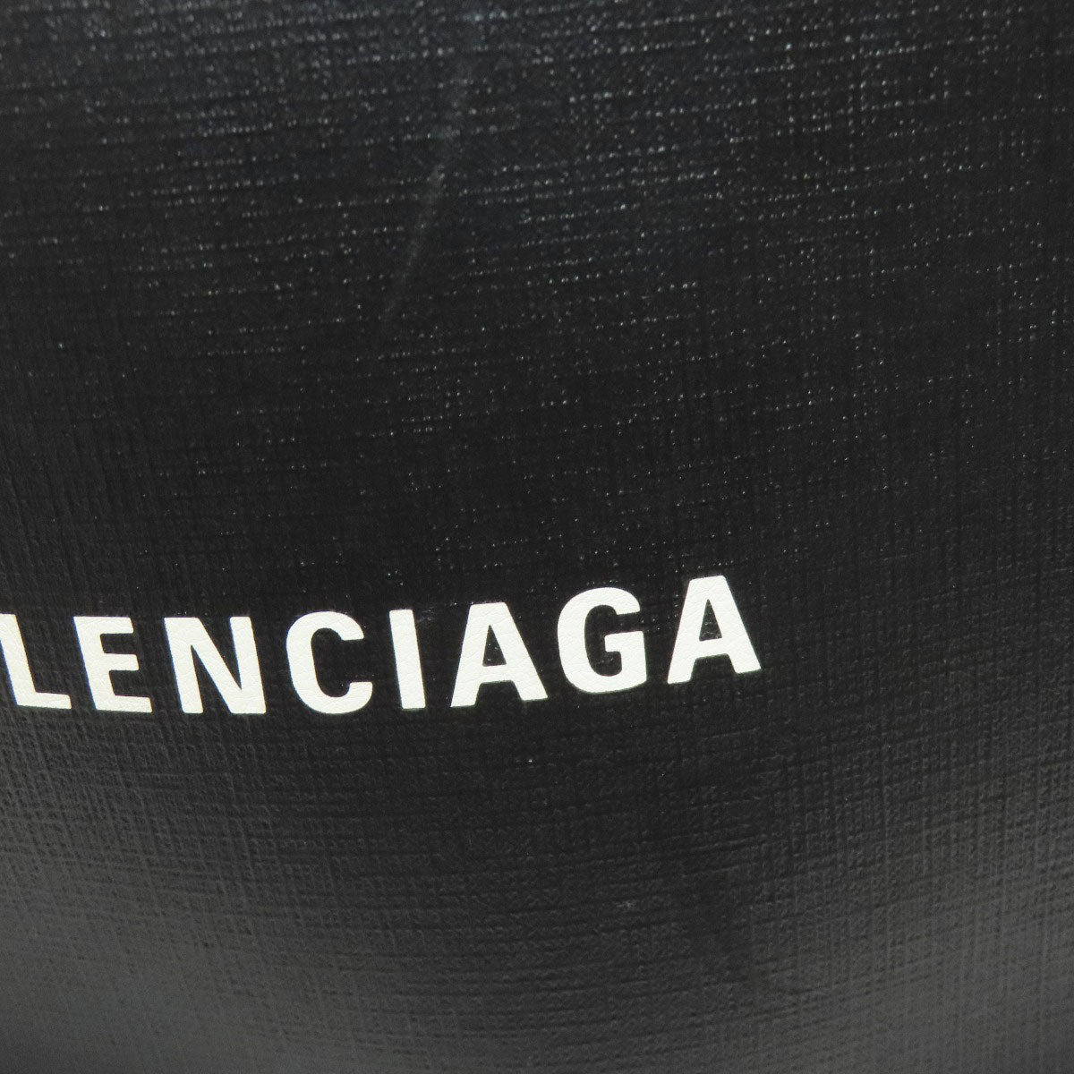 BALENCIAGA Tote Bag leather black 2WAY Women Used Authentic