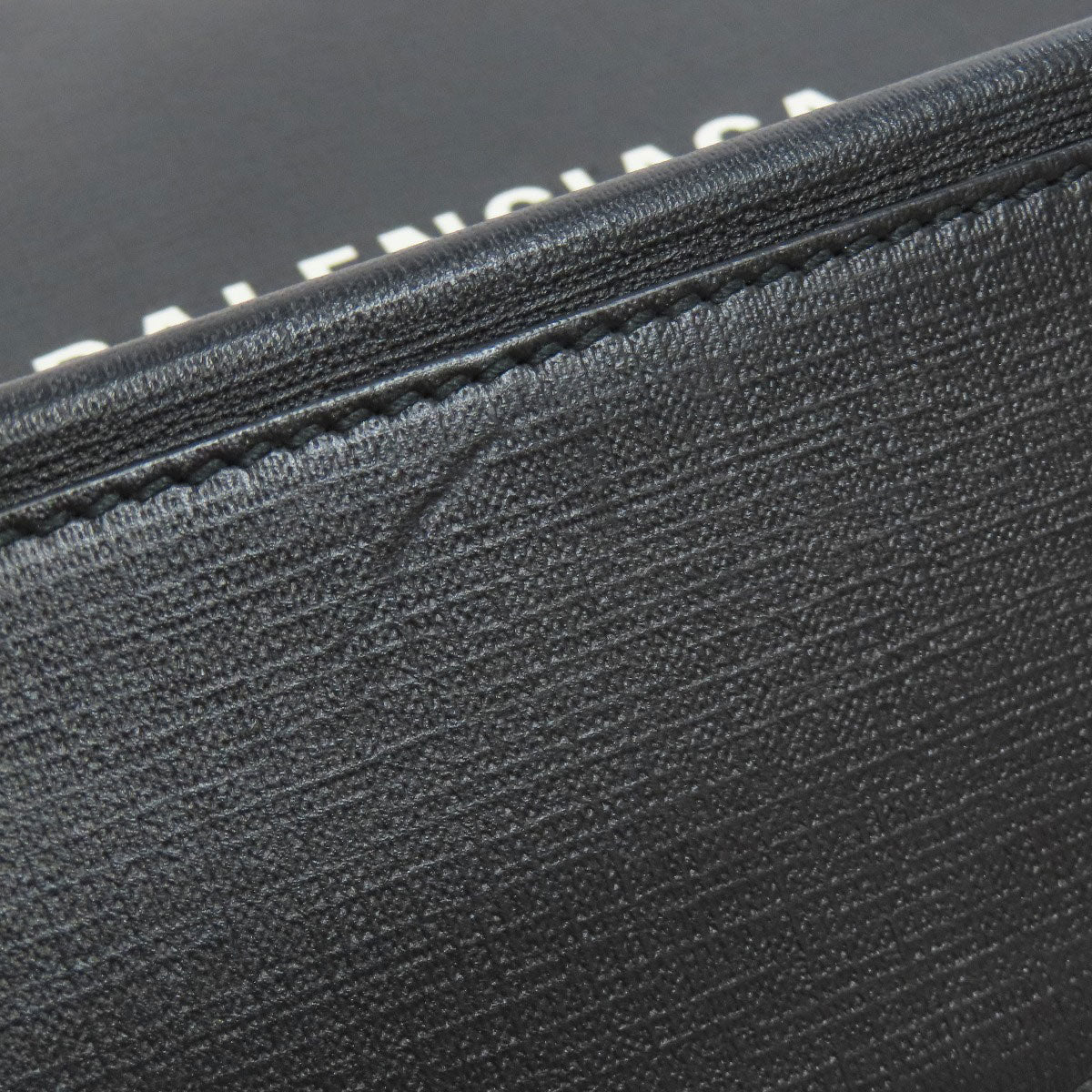 BALENCIAGA Tote Bag leather black 2WAY Women Used Authentic