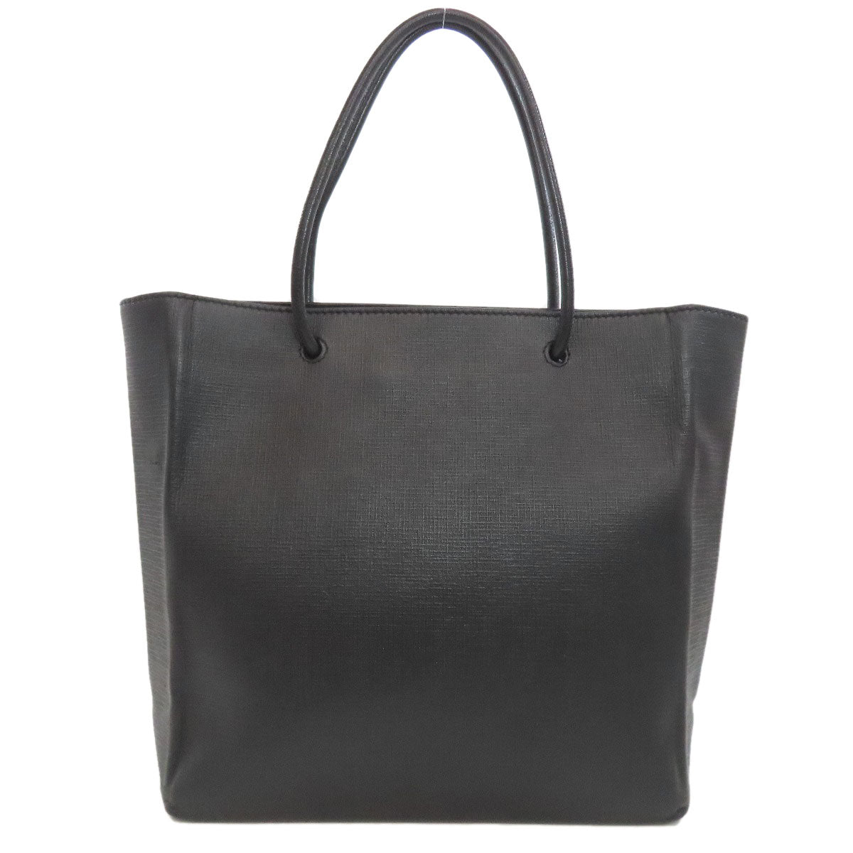 BALENCIAGA Tote Bag leather black 2WAY Women Used Authentic
