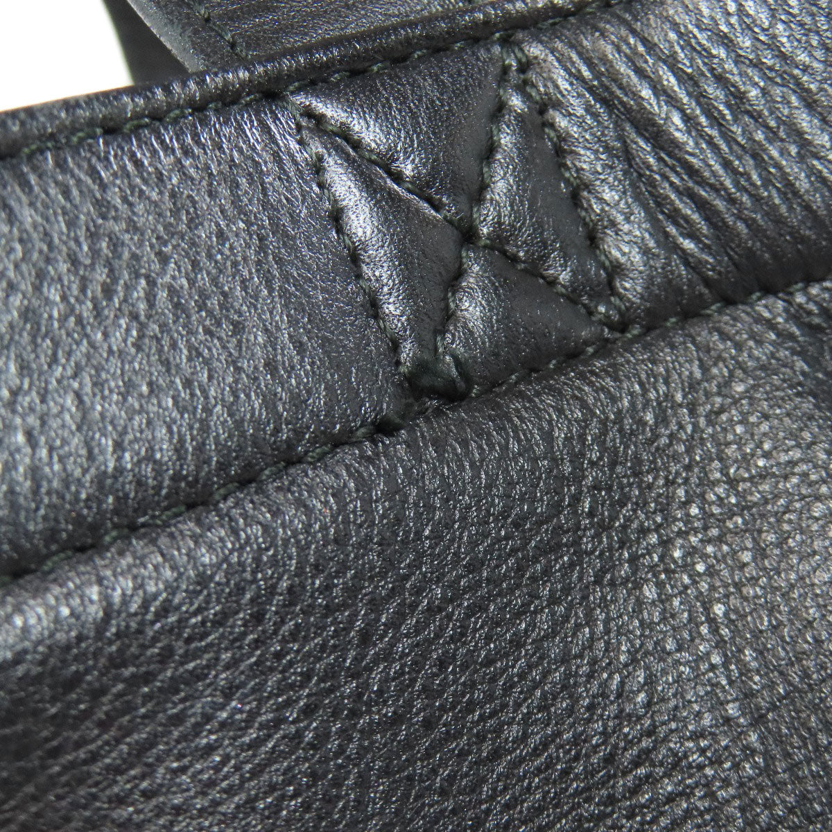 BALENCIAGA Tote Bag 541842 leather black logo shopper tote Women Used Authentic