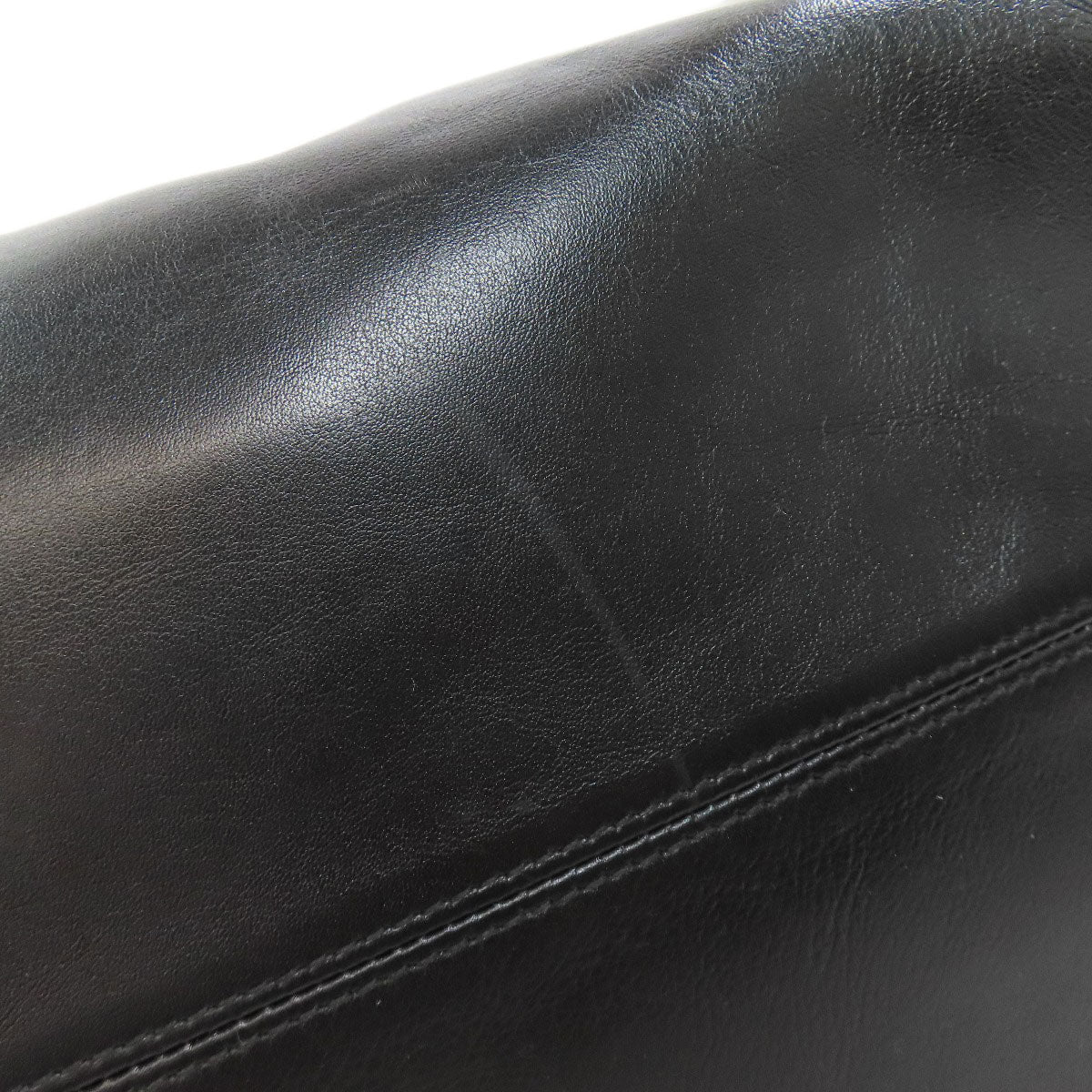 BALENCIAGA Tote Bag 541842 leather black logo shopper tote Women Used Authentic