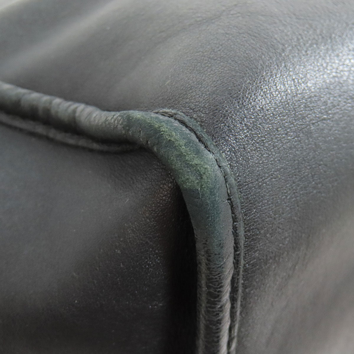 BALENCIAGA Tote Bag 541842 leather black logo shopper tote Women Used Authentic