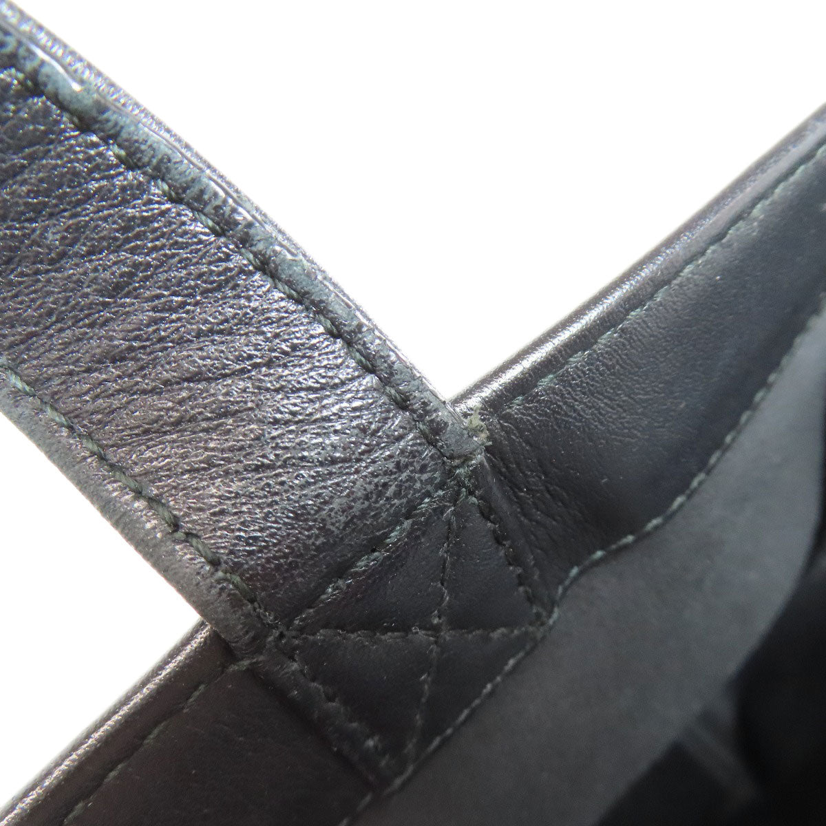 BALENCIAGA Tote Bag 541842 leather black logo shopper tote Women Used Authentic