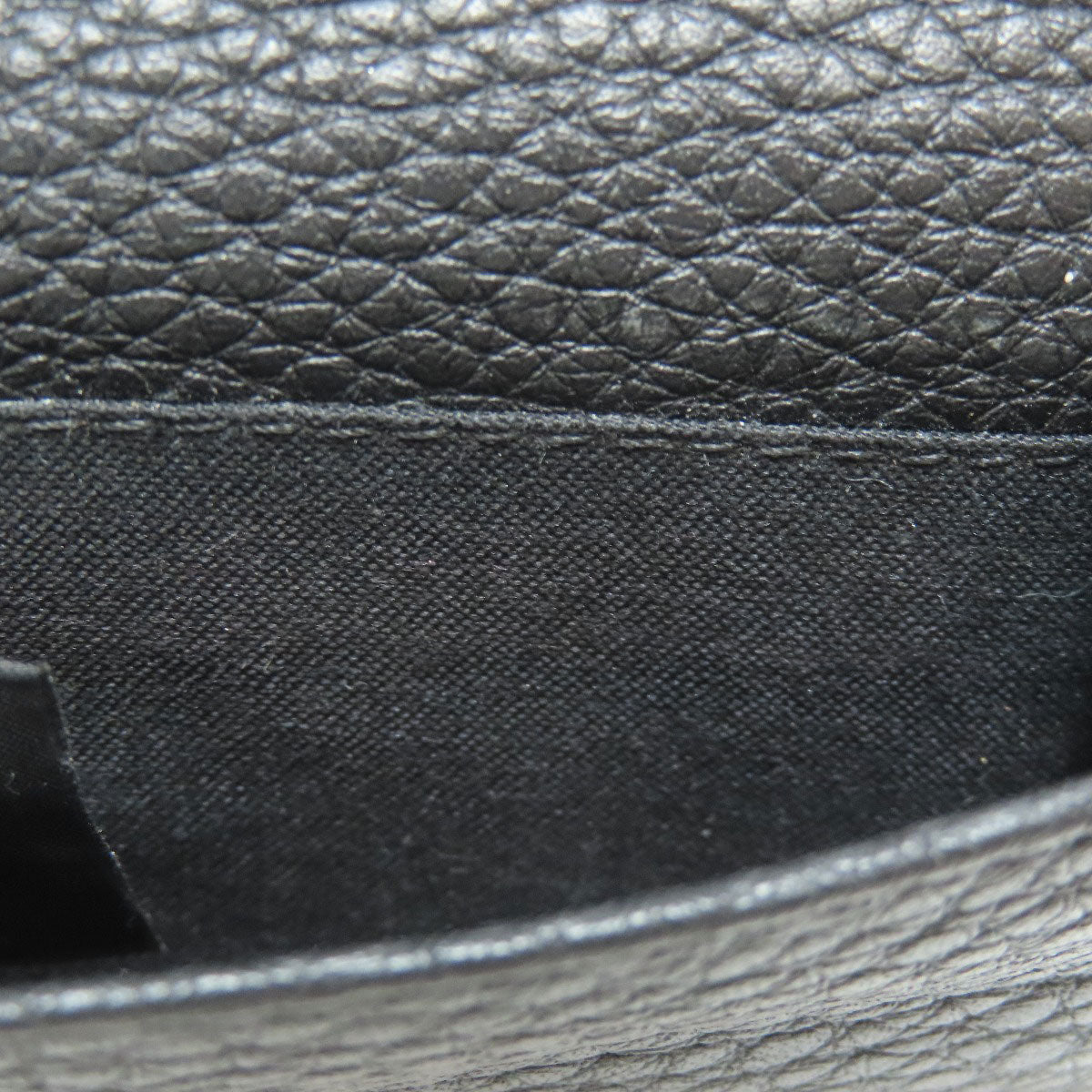 FENDI Bifold Wallet 7M0280 leather black logo Women Used Authentic