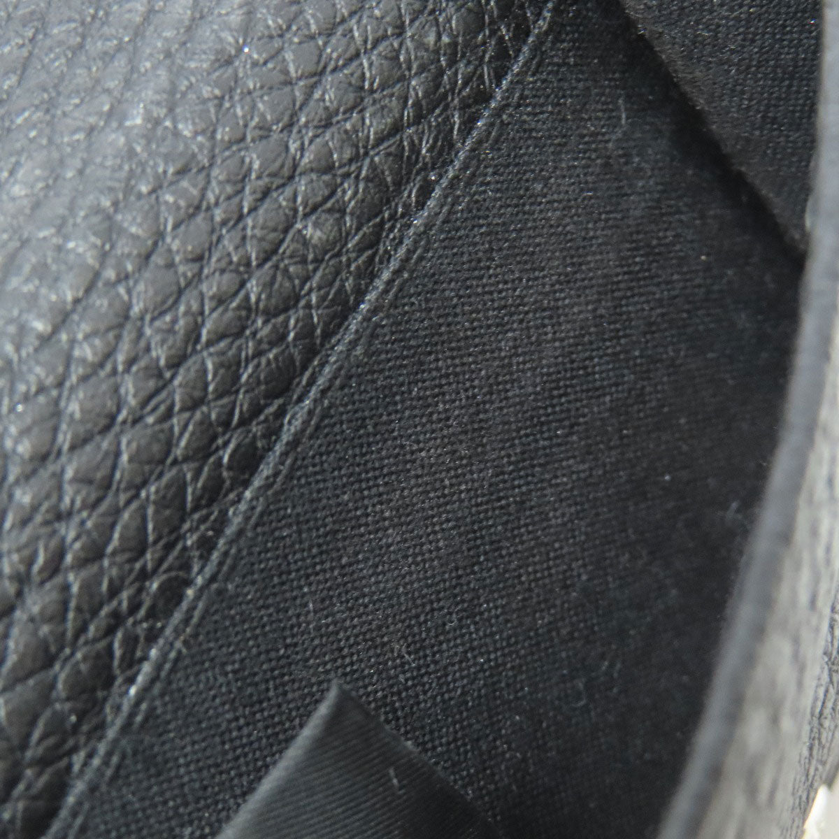 FENDI Bifold Wallet 7M0280 leather black logo Women Used Authentic