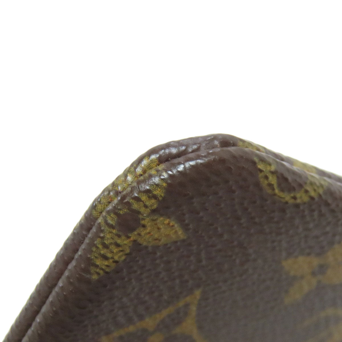 LOUIS VUITTON Coin case M62650 Monogram canvas Brown Pochette Kle Women Used Authentic