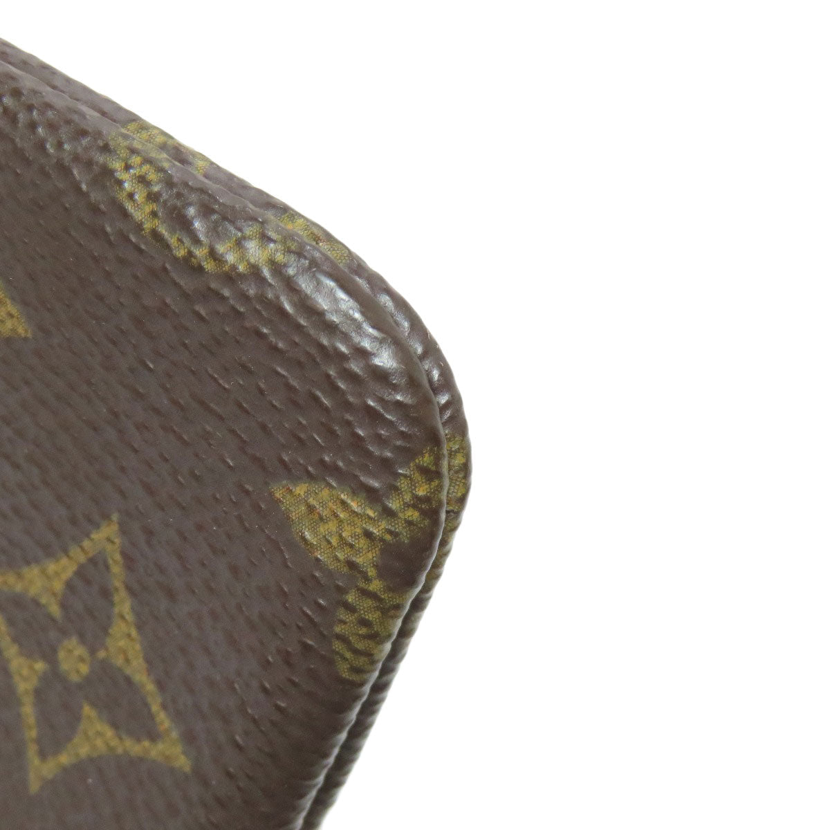 LOUIS VUITTON Coin case M62650 Monogram canvas Brown Pochette Kle Women Used Authentic