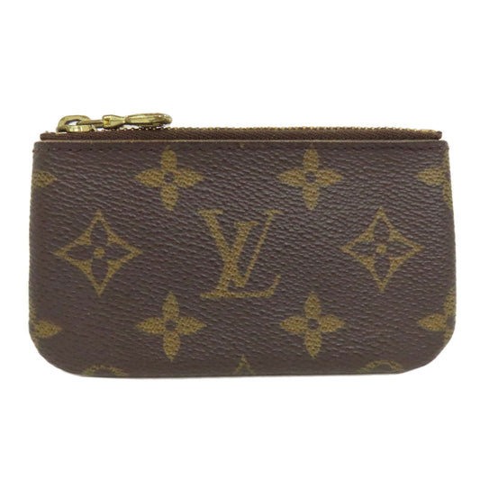 LOUIS VUITTON Coin case M62650 Monogram canvas Brown Pochette Kle Women Used Authentic