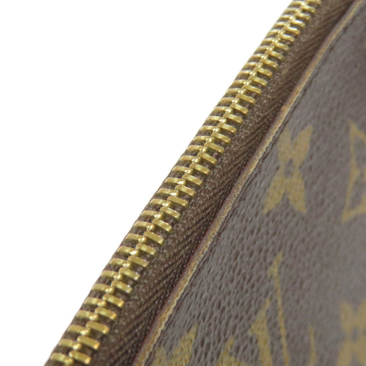 LOUIS VUITTON Coin case M62650 Monogram canvas Brown Pochette Kle Women Used Authentic