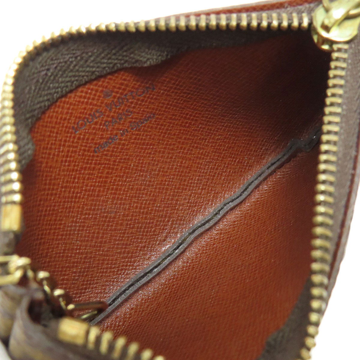 LOUIS VUITTON Coin case M62650 Monogram canvas Brown Pochette Kle