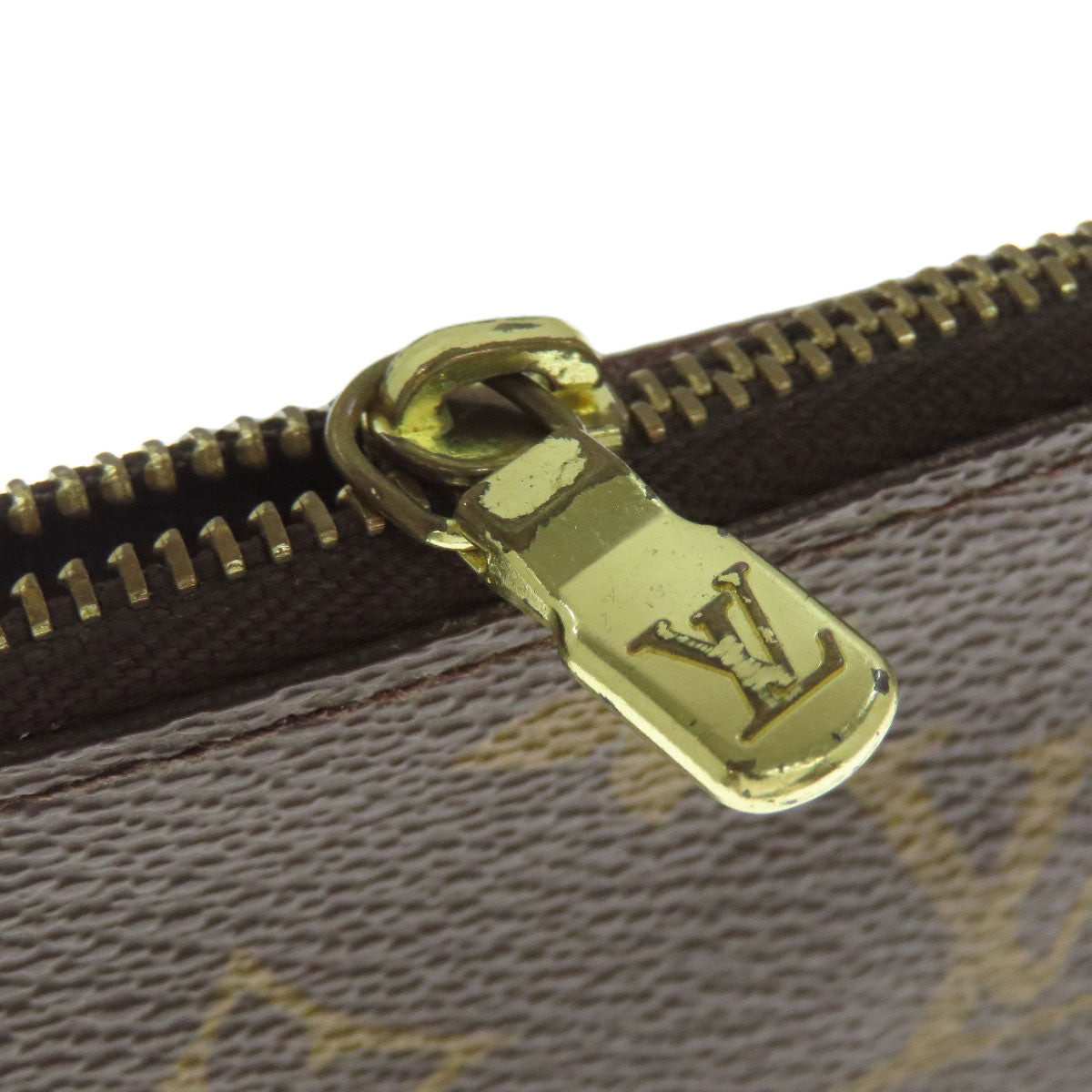 LOUIS VUITTON Coin case M62650 Monogram canvas Brown Pochette Kle