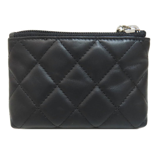 CHANEL Coin case Calfskin black Cambon line