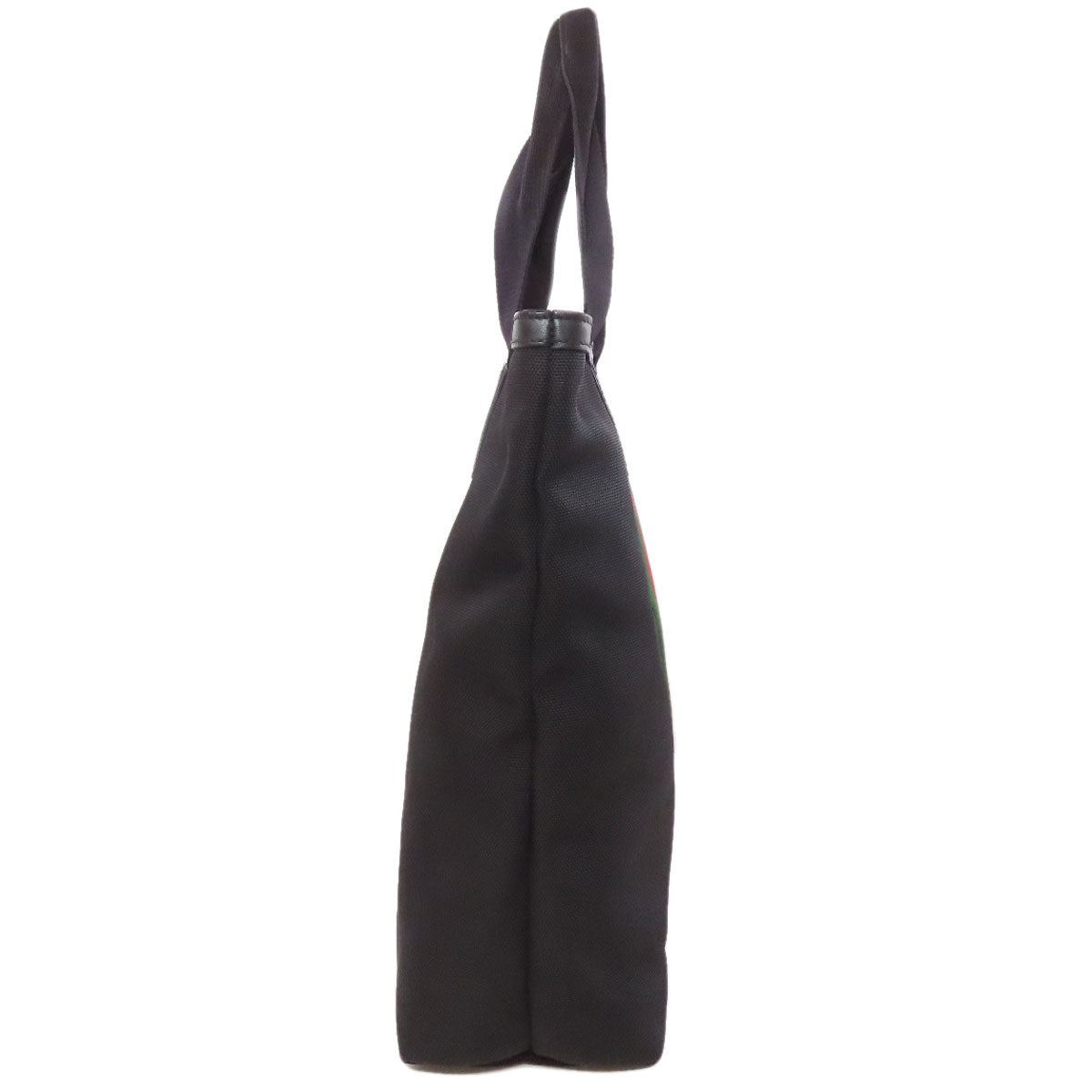 GUCCI Tote Bag 631245 canvas black Outlet sherry line Women Used Authentic