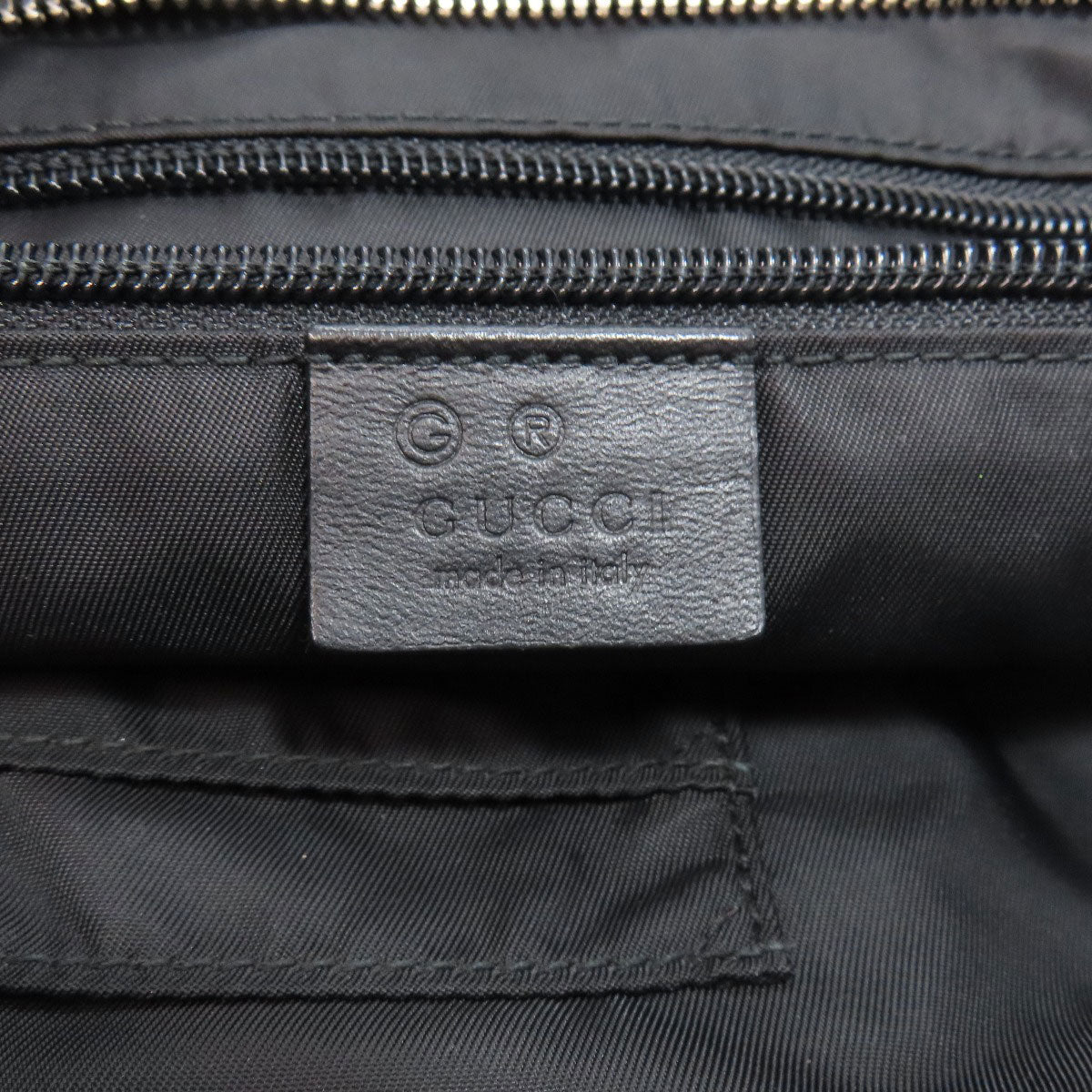 GUCCI Tote Bag 631245 canvas black Outlet sherry line Women Used Authentic