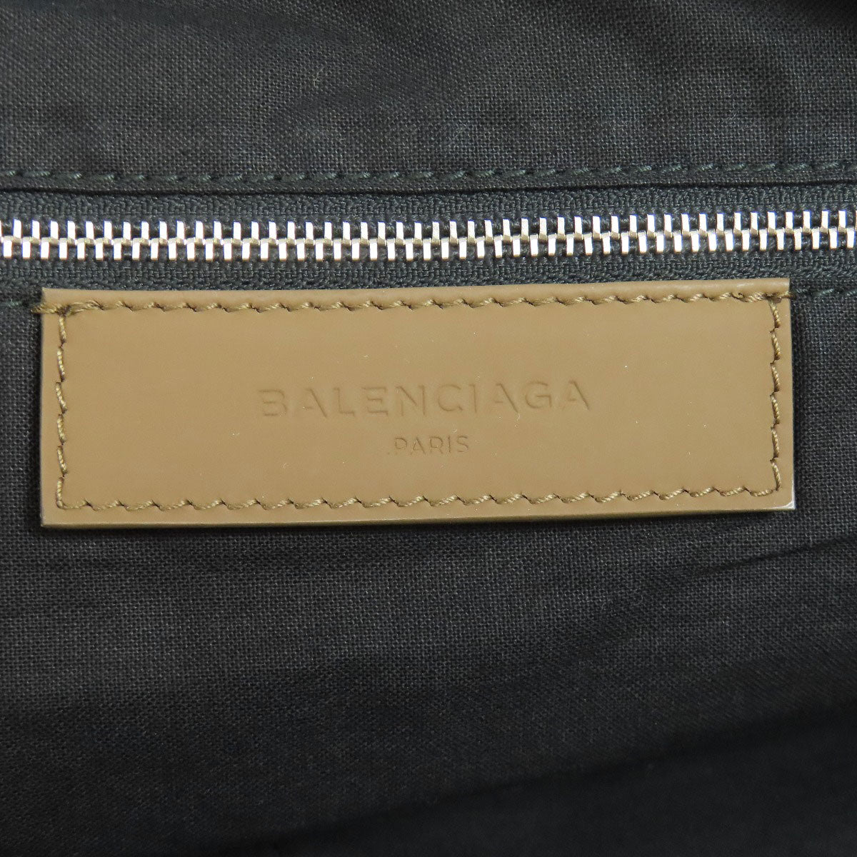 BALENCIAGA Boston Duffel bag 433672 canvas black logo Women Used Authentic