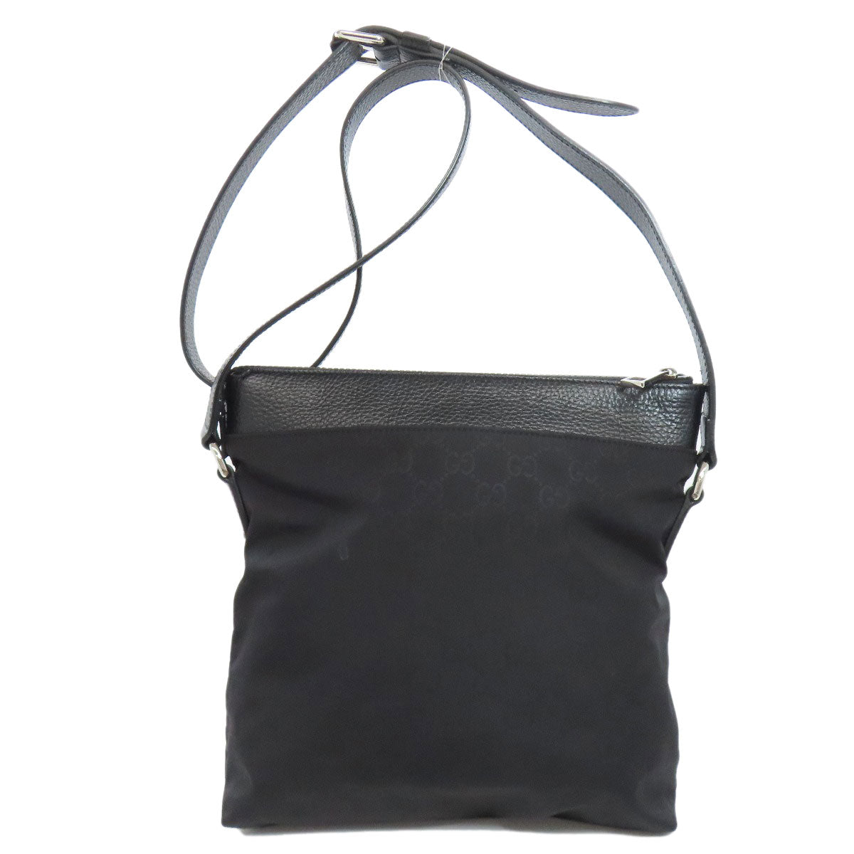GUCCI Shoulder Bag 510342 Nylon black GG outlet Women Used Authentic
