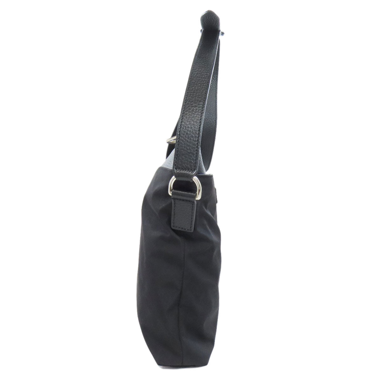 GUCCI Shoulder Bag 510342 Nylon black GG outlet Women Used Authentic