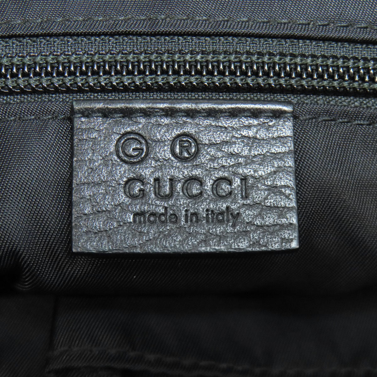GUCCI Shoulder Bag 510342 Nylon black GG outlet Women Used Authentic