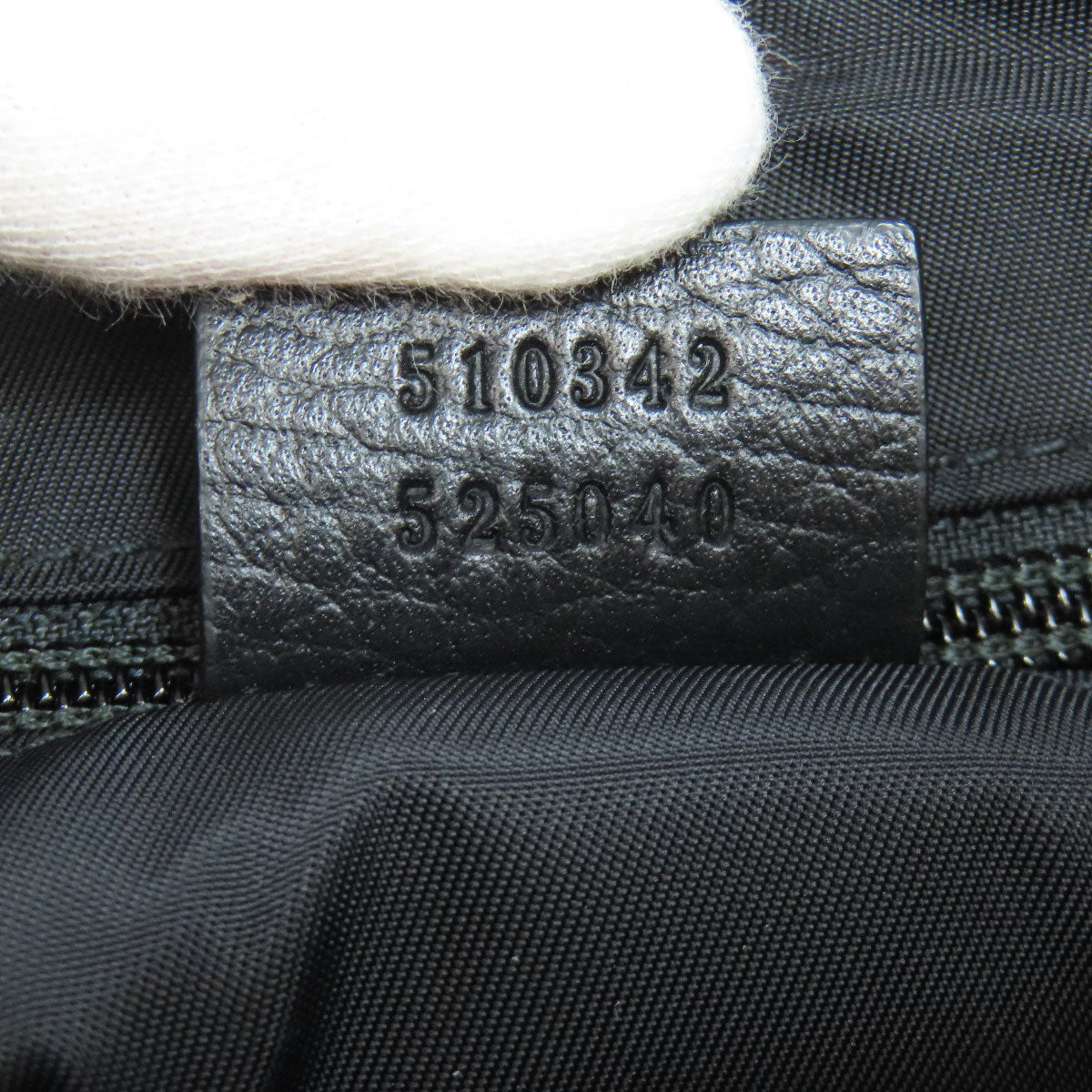 GUCCI Shoulder Bag 510342 Nylon black GG outlet Women Used Authentic