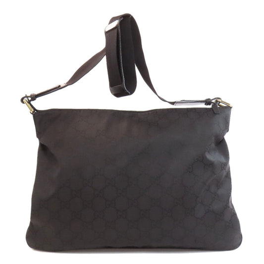 GUCCI Shoulder Bag 190628 Nylon black Outlet GG Women Used Authentic