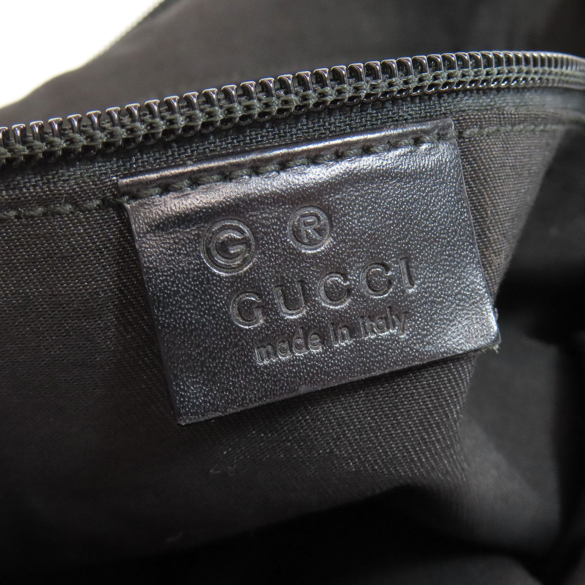 GUCCI Shoulder Bag 190628 Nylon black Outlet GG Women Used Authentic