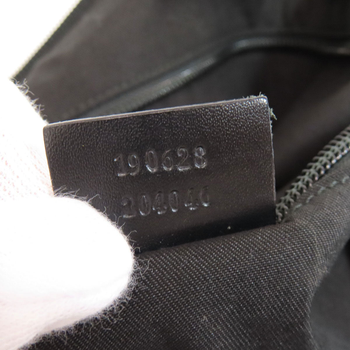 GUCCI Shoulder Bag 190628 Nylon black Outlet GG Women Used Authentic
