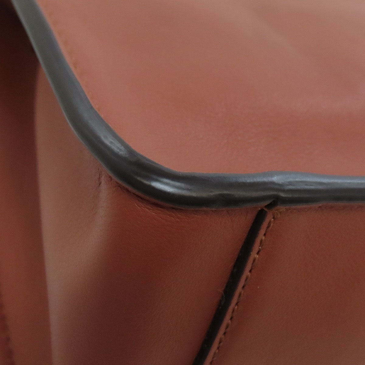 FENDI Shoulder Bag Calfskin Brown Flip Small 2WAY Women Used Authentic
