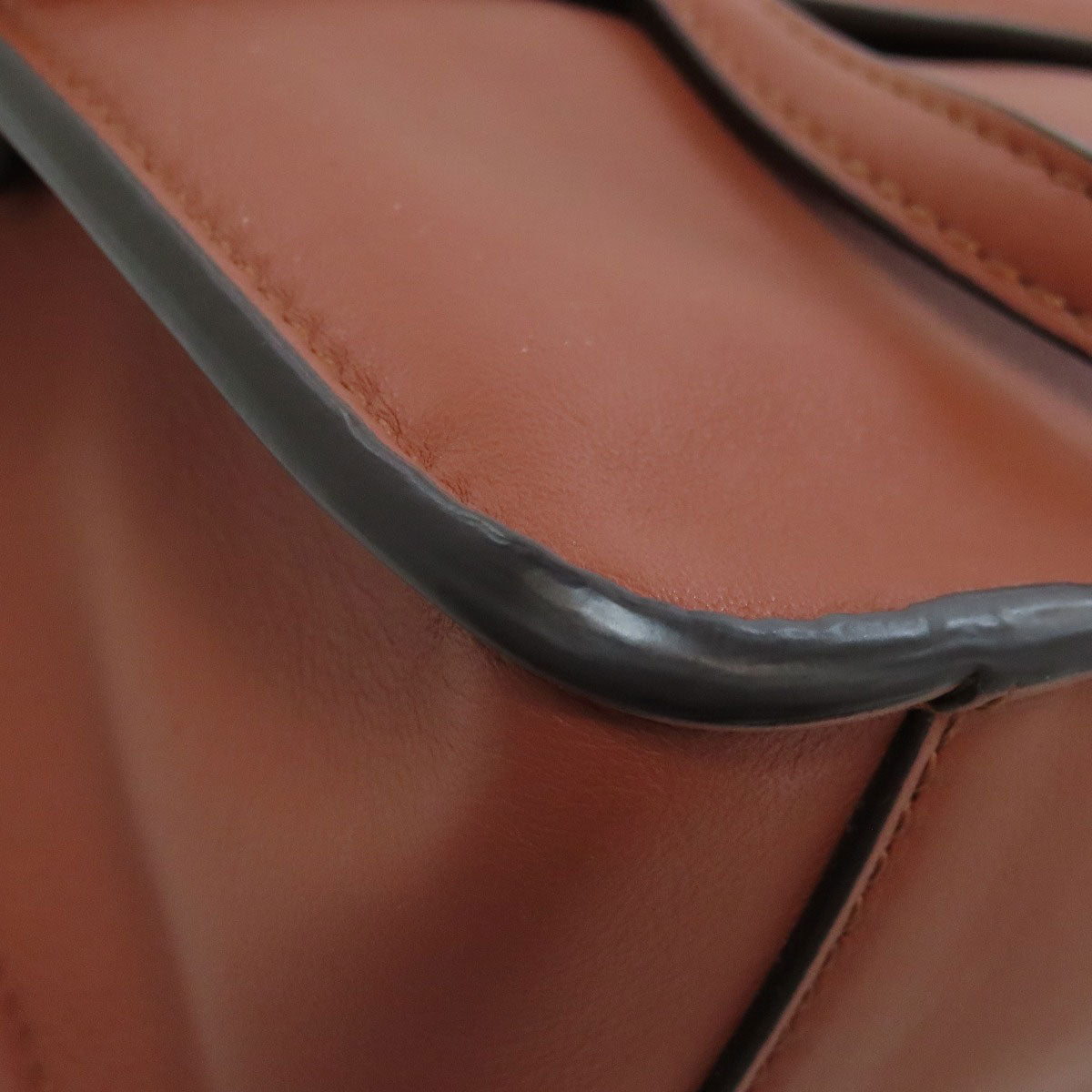 FENDI Shoulder Bag Calfskin Brown Flip Small 2WAY Women Used Authentic