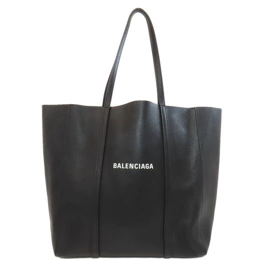 BALENCIAGA Tote Bag 551812 leather black Everyday Tote Women Used Authentic