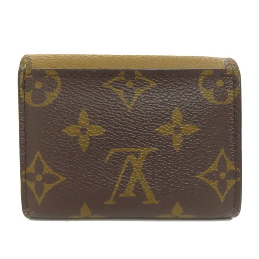 LOUIS VUITTON Bifold Wallet M80725 Monogram reverse Brown Zoe Women Used Authentic