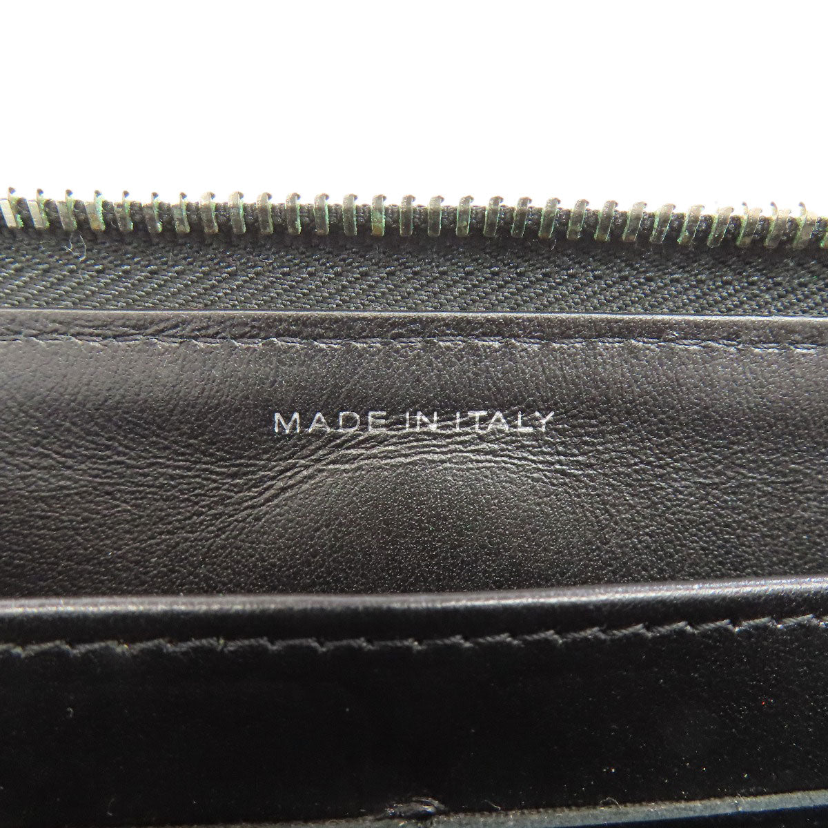 CHANEL Long Wallet Purse Calfskin black Camellia SilverMetal Women Used Authentic