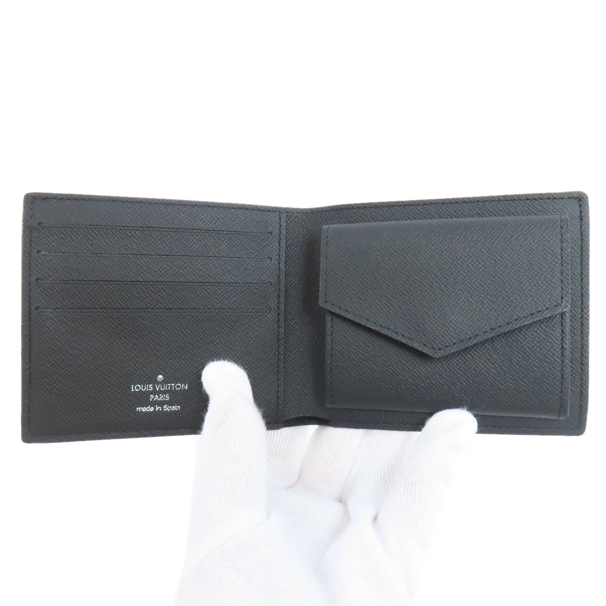 LOUIS VUITTON Bifold Wallet N63336 Damier canvas black Portefeuille・Marco NM