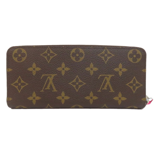 LOUIS VUITTON Long Wallet Purse M12395 Monogram canvas Brown Portefeuille Clemence