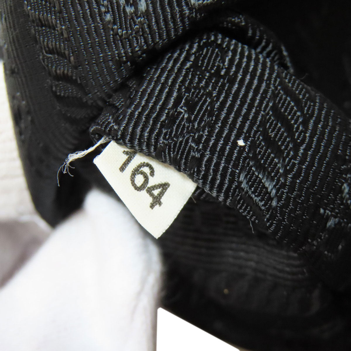 PRADA Shoulder Bag Nylon black logoMetal Women Used Authentic