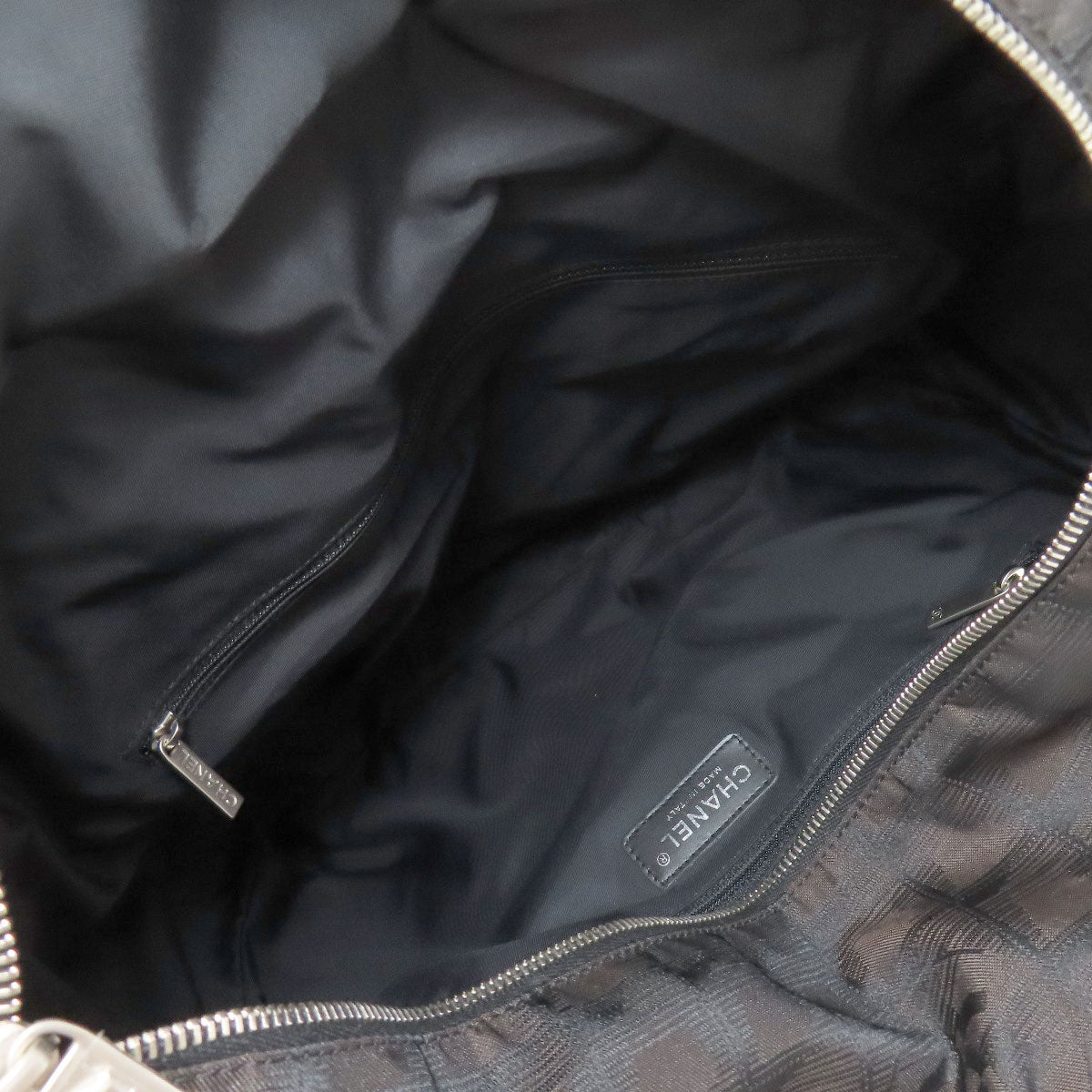 CHANEL Tote Bag Nylon jacquard Brown New Travel Line GM