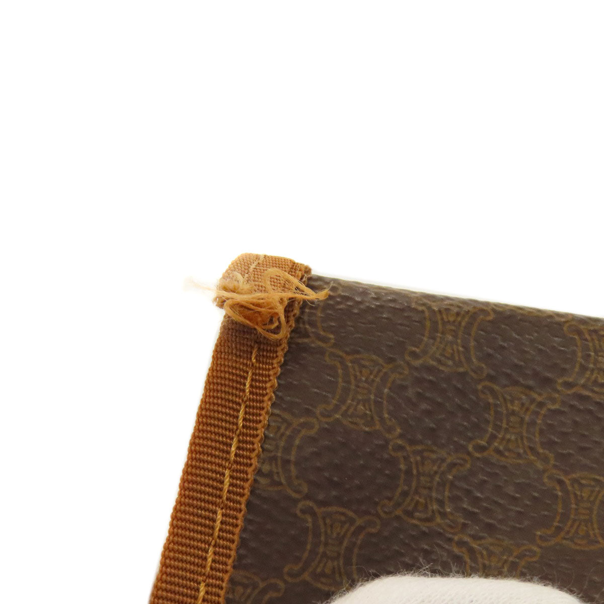 CELINE Boston Duffel bag PVC Brown Macadam Pattern Women Used Authentic